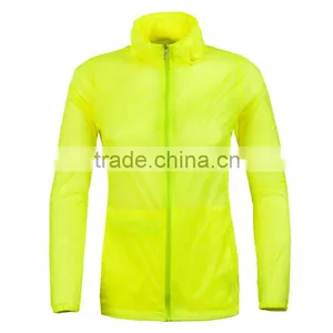 Waterproof Polyester Windbreaker Yellow Jacket thumbnail-1
