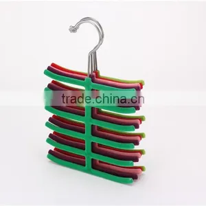 Standby Velvet Flocked Tie Organizers Gentlemen Custom Suit Hangers thumbnail-5