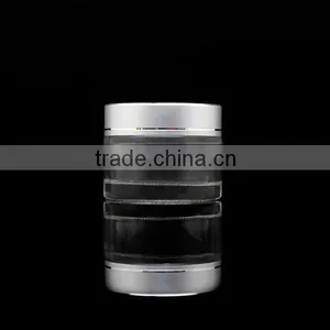 Clear Glass Jar 50g With Matte Silver Cap and Lid thumbnail-1