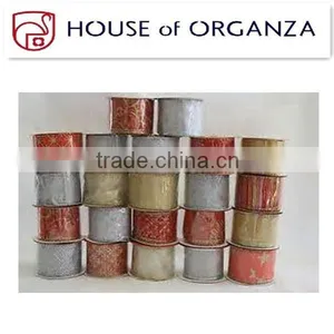 2014 High Quality Organza Ribbon for Chrismas Decoration thumbnail-1
