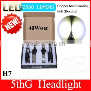 New Products H1 H3 H7 H4 H11 H13 H16 9005 9006 9004 9007 880 881The 5th Generation 2500 Lumen Fanless Car Led Headlight thumbnail-1