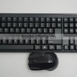 Factory Price 2.4g Black Wireless Mouse and Keyboard Combo thumbnail-2