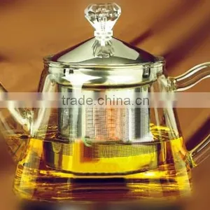 Heating Resistant Borosilicate Glass Two Tea Pot Sets thumbnail-2