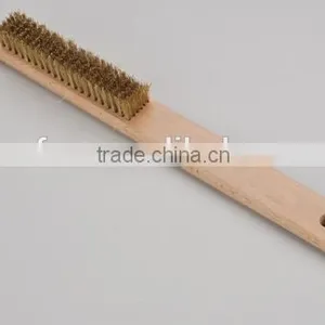 Wooden Handle Straight Brass Wire thumbnail-1