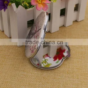 Custom Cheap Heart pu Leather Compact Mirror / Mirror Pocket / Makeup Mirror thumbnail-1