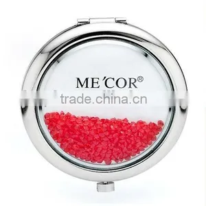 Wholesale Cosmetic Mirrors Mini Crystal Pocket Mirror Mix Color thumbnail-1
