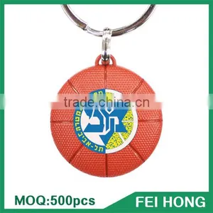 Wholesale Bulk Metal Two Sided American Printed Basketball Team Keychain thumbnail-1