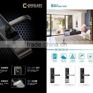 New Design Digital Door Lock LCD Screen Show Room Number Battery Roon Status thumbnail-4