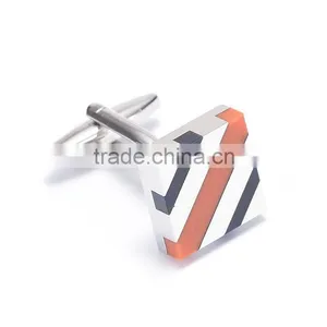 Blue Striped Ultimate Square Cufflinks thumbnail-3