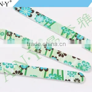 Nail Art Cure Emery Sand Green Flower Cute Nail Files 100/180 thumbnail-3