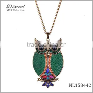 Fashion Animal Owl Pendant Necklace Charm Pendant Necklace thumbnail-1