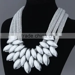 New Design Bib Necklace,fashion Imitation Jewelry Necklace thumbnail-3