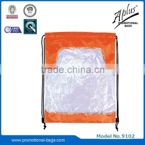Promotional Transparent PVC Beach Drawstring Bag Gift Ideas thumbnail-4