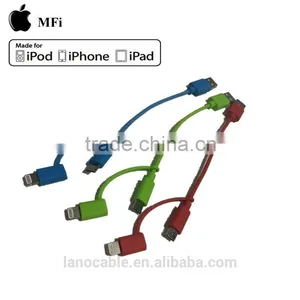 Mobile Phone MFi Certified 2 in 1 Usb Charger Cable thumbnail-6