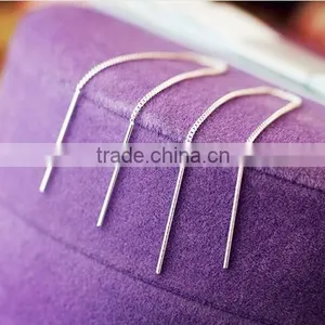 Plated Lines Are Tremella Ear Line Long Paragraph Ear Chain Female Temperament thumbnail-1