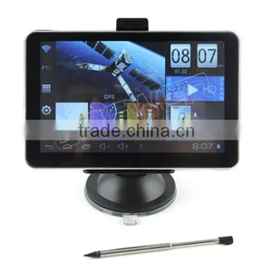 2014 New Arrival 5 Inch GPS Navigation With Bluetooth AV-IN FM Transmitter Built-in 4GB Map Free Ship thumbnail-2