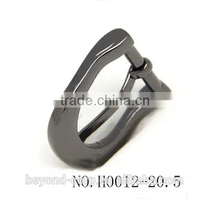 20.5mm Black Gunmetal Shiny Coating Finish Buckle thumbnail-3