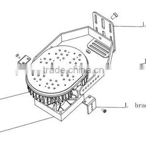UL CUL DLC Listed 35W-400W Outdoor Luminaires LED Retrofit Kits 5 Years Warranty thumbnail-4