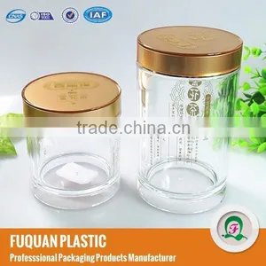 Clear Round Plastic Tea Container thumbnail-1