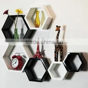 2014 Hot Sale Wooden Customized Antique Mini MDF Decorative Wall Shelf thumbnail-2