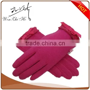 China Supplier Pink Wool Gloves Cashmere Gloves thumbnail-1