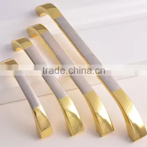 160mm Cheap Price Garden Swing Canopy Hardware Europe Style Gold Electroplated Brass Wardrobe Cabinet Handles thumbnail-1