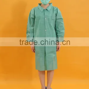 SMS Olive Green With Pocker Medical Surgical Lab Coat thumbnail-1