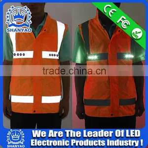 2016 Hot Selling LED Reflective Safety Jacket For Road Safety At Night thumbnail-1