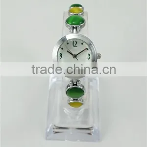 Stylish Lovely Stone Strap Design for Women Japan Quartz Ladies Wrist Watch thumbnail-3