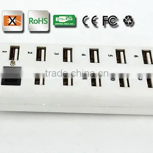Hot Sell High- Performance Portable 480MBPS Usb2.0 13 Port Hub With One Switch+large Capacity thumbnail-2