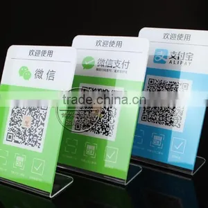 Wholesale Custom Acrylic Table Payment Sign thumbnail-2