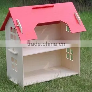 Wooden Toy Doll House thumbnail-2