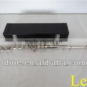 Woodwind Musical Instrument Cupronickel Body C Tone Nickel Plated 16 Closed Holes With Offset G Key and Split E Key Flute--2101N thumbnail-1