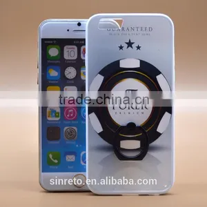 Lovely Wholesale TPU+PC 2-in-1 Material Hybrid Pattern Phone Case Ring Bracbet For IPhone 6s/6s Plus thumbnail-1