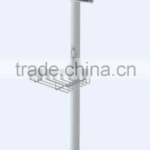 Tension Pole Caddy and Toilet Paper Holder thumbnail-1