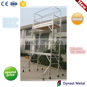 6 Feet Aluminum Mutipurpose Mobile Portable Folding Ladder Scaffold thumbnail-1
