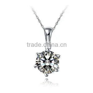 Classic Fashion Crystal 925 Silver Pendant Wholesale ZTB 0103 thumbnail-1