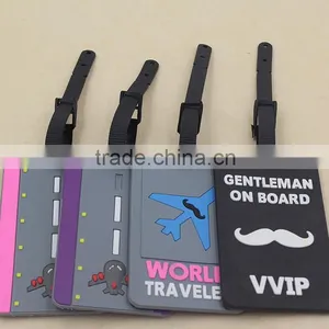 Nice PVC Luggage Tag Wholesale/ Hot Sell Fashion Baggage Tag,PVC Luggage Tag Baggage Tag, Fancy Soft Pvc Luggage Tags thumbnail-1