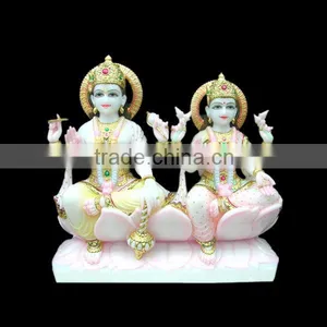God Marble Vishnu Laxmi Moorti thumbnail-1