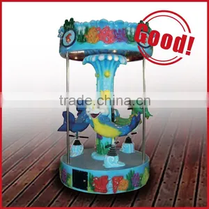3 Horse Carousel/mini Merry go Round/mini Children Amusement Rides thumbnail-1