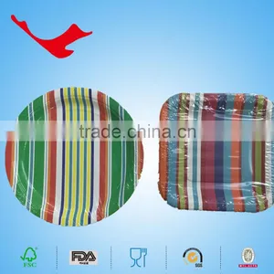 Strip Printed Dinner Plate Set for Party thumbnail-1