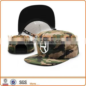 3D Embroidery Logo Camo Snap Back Hip Hop Trucker Hat thumbnail-1