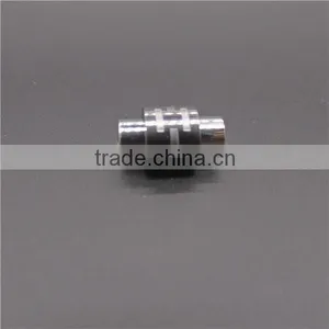 Stainless Steel Casting Charm Jewelry Silver DIY Bracelet Beads With Round Shape thumbnail-2