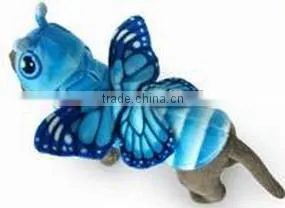New Fashion Funny Butterfly Pet Coat Dog Clothes Plush Cat Coat Plush Butterfly Pet Cosplay Costume Plush Animal Pet Costume thumbnail-1