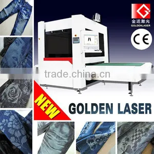 Laser Marking on Jeans / Galvo Laser Engraving Machine for Denim thumbnail-1