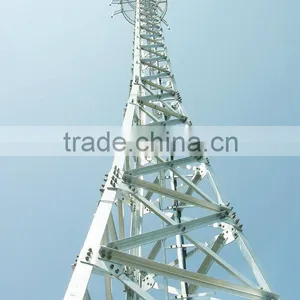 35M Hot Dip Galvanized Lattice Angle Steel Telecommunication Tower thumbnail-1