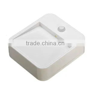 Battery Powered Wireless PIR LED Motion Sensor Night Light For Bedroom Stair Hallway White thumbnail-3