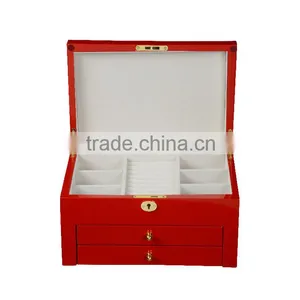 Chinese Factories Wholesale Custom Luxurious Wooden Jewelry Box, Draw Out Makeup Box thumbnail-4