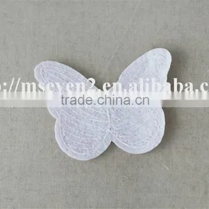 Good Looking Pink Butterfly Woven Embroidery Patch in Sequin Material for Sale thumbnail-5