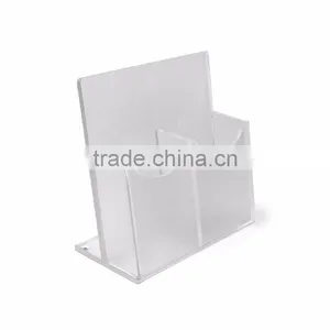 Bulk Stocked Two Hole Sides Acrylic Remote Control Phone Holders (XJJD34) thumbnail-2